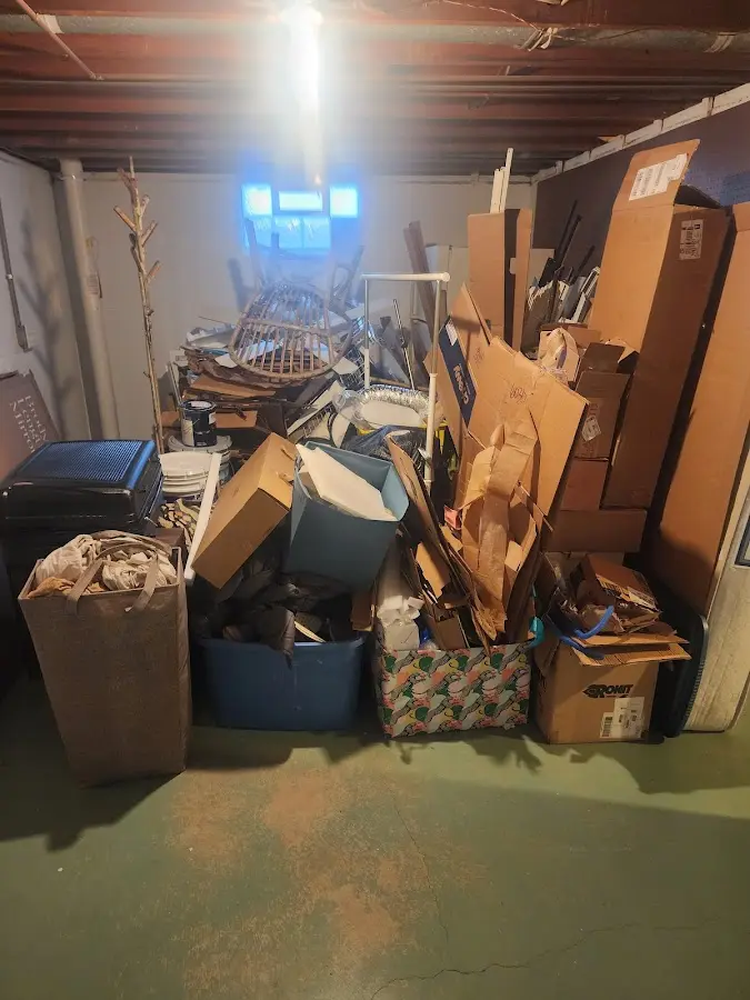 Roll-off dumpster container at job site for Yard Waste Dumpster Rental in Northgate